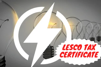 Lesco Bill tax certificate download online