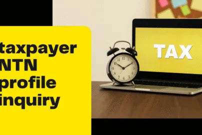 Taxpayer NTN Profile Online Inquiry FBR