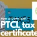 How to Download PTCL tax certificate