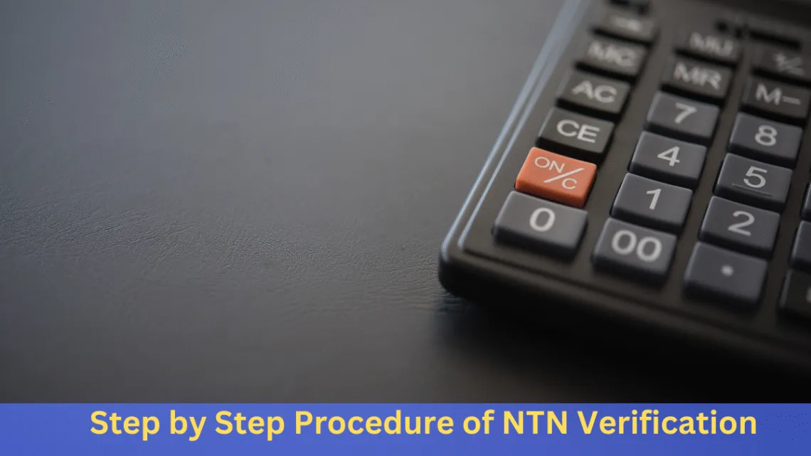 Step by Step Procedure of NTN Verification by CNIC and download online