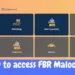 How to access FBR maloomat tax details new portal