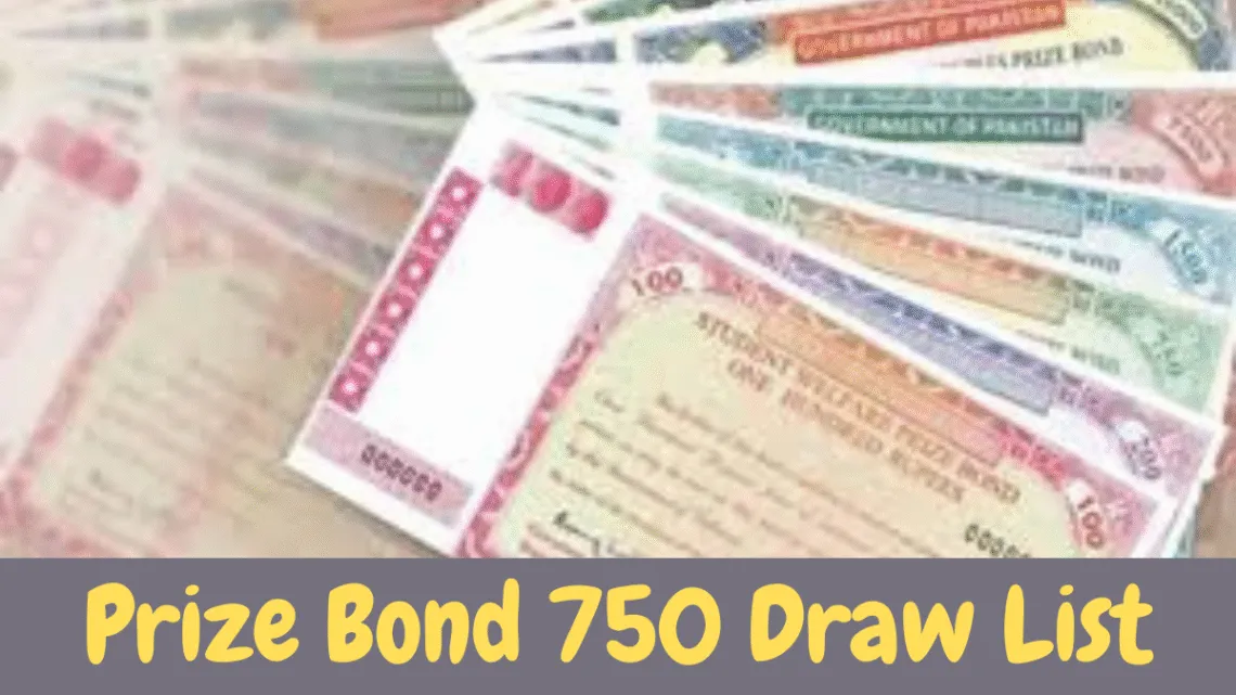Prize Bond 750 Draw List 16 January 2023