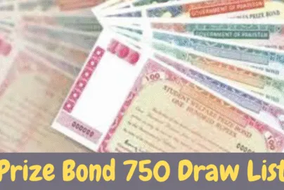 Prize Bond 750 Draw List 16 January 2023