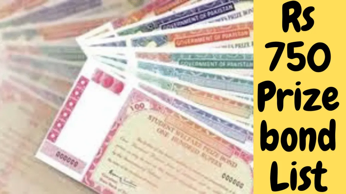 Rs 750 Prize bond List download online check