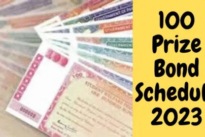 100 Prize Bond Schedule 15 February 2023 draw list