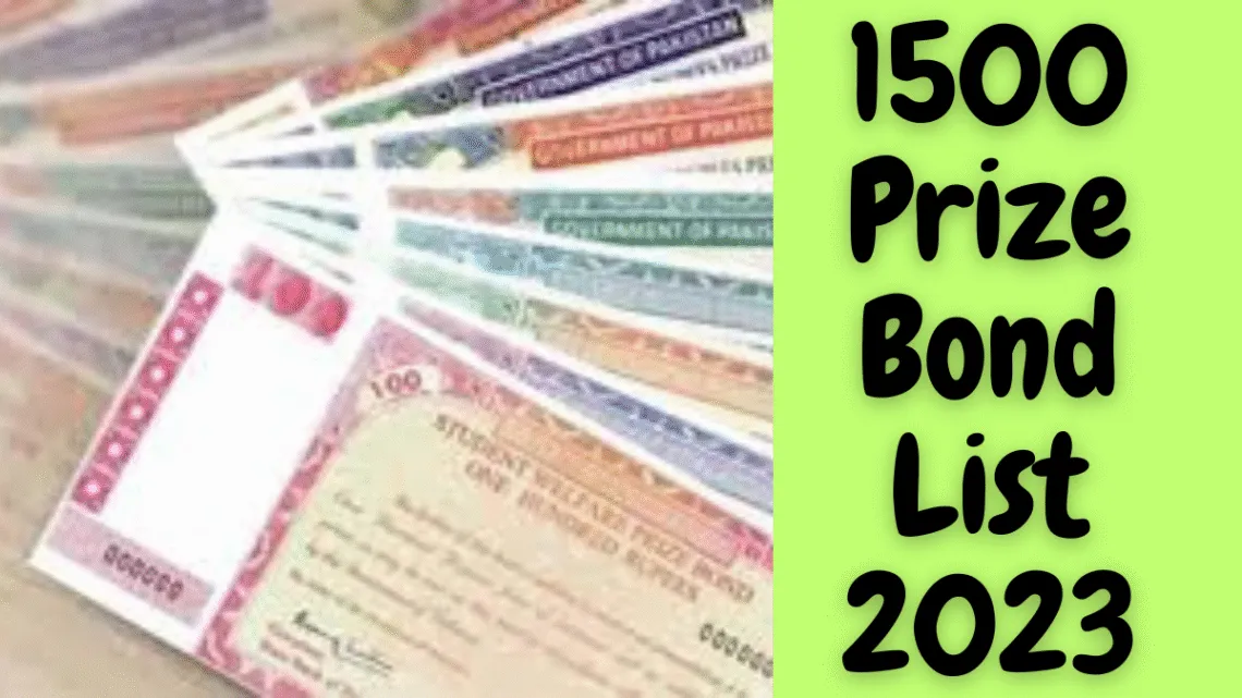 1500 Prize Bond List Draw 93 Quetta Result 15 February 2023
