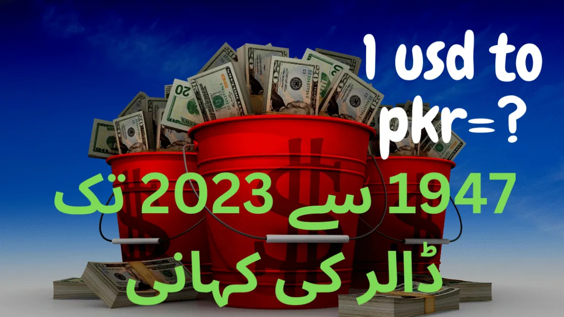History of 1 USD to PKR in 1947 to 2023