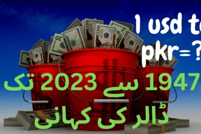 History of 1 USD to PKR in 1947 to 2023