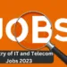 Latest Ministry of IT and Telecom Jobs 2023 Manager Budget and Accounts