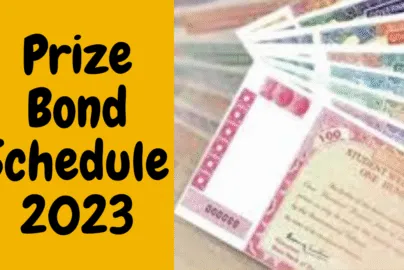 Prize Bond Schedule 2023 from January to December 2023