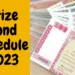 Prize Bond Schedule 2023 from January to December 2023