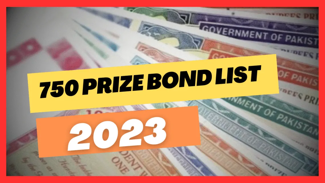 750 Prize Bond List 2023 check online