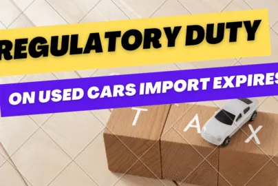 Regulatory Duty on Used Cars Import Dropped