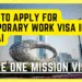 How to Apply for Temporary Work Visa In Dubai 2023? and what is UAE one mission visa?