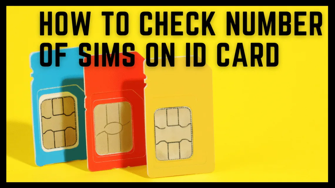How to Check Number of Sims on ID Card Online 2023