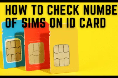 How to Check Number of Sims on ID Card Online 2023