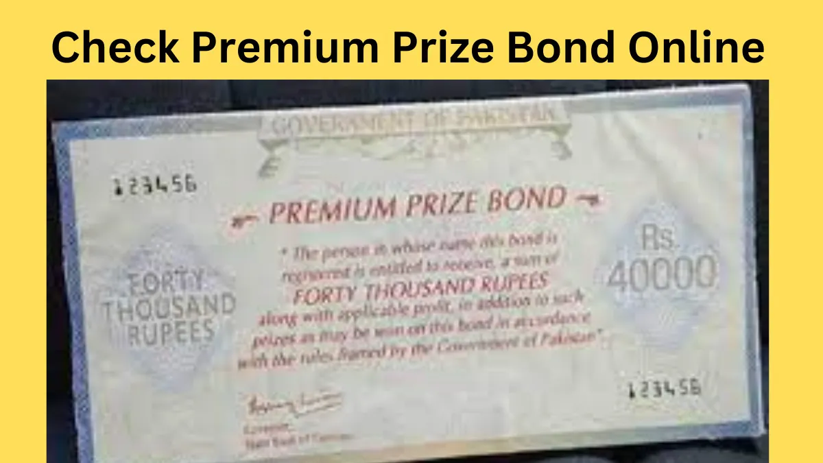 All You Need to Know About Checking Premium Prize Bond Pakistan Online