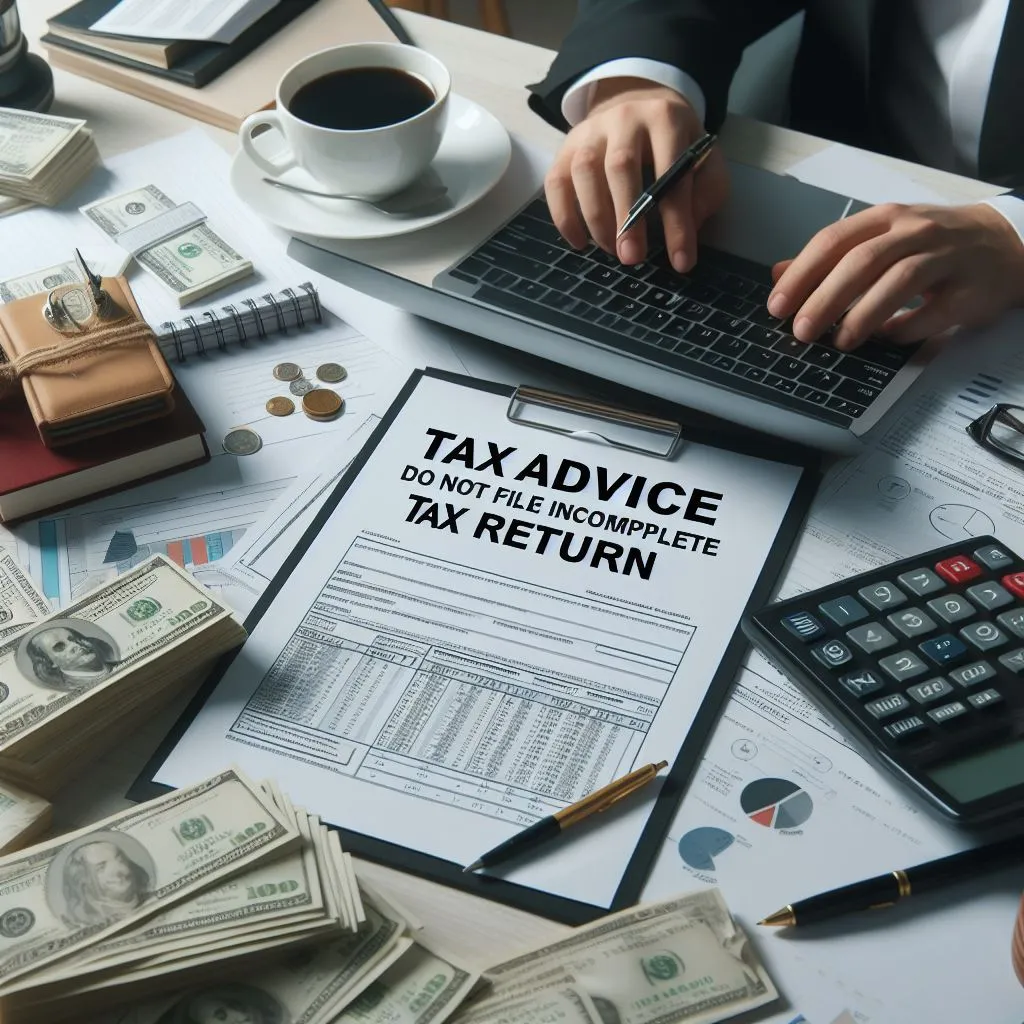Tax Advice for 2024: Do not File Incomplete Tax Returns